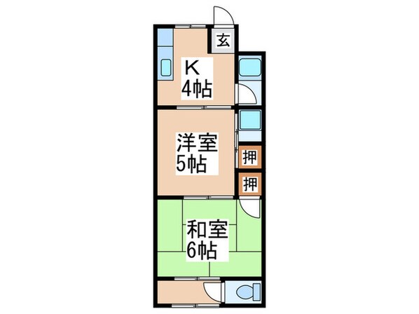 仲辻第一マンションの物件間取画像